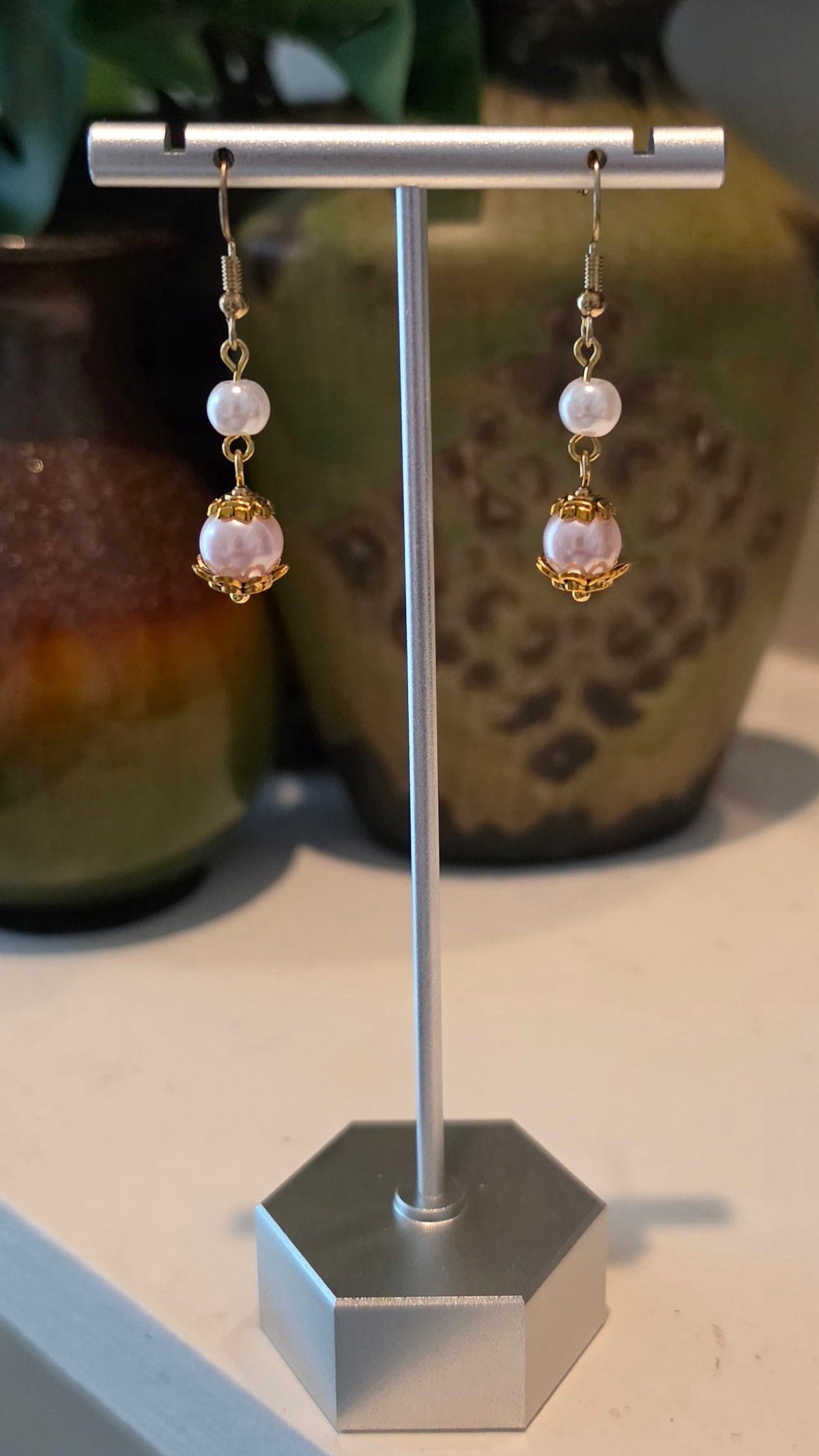Royal Beaded Dangle Earrings