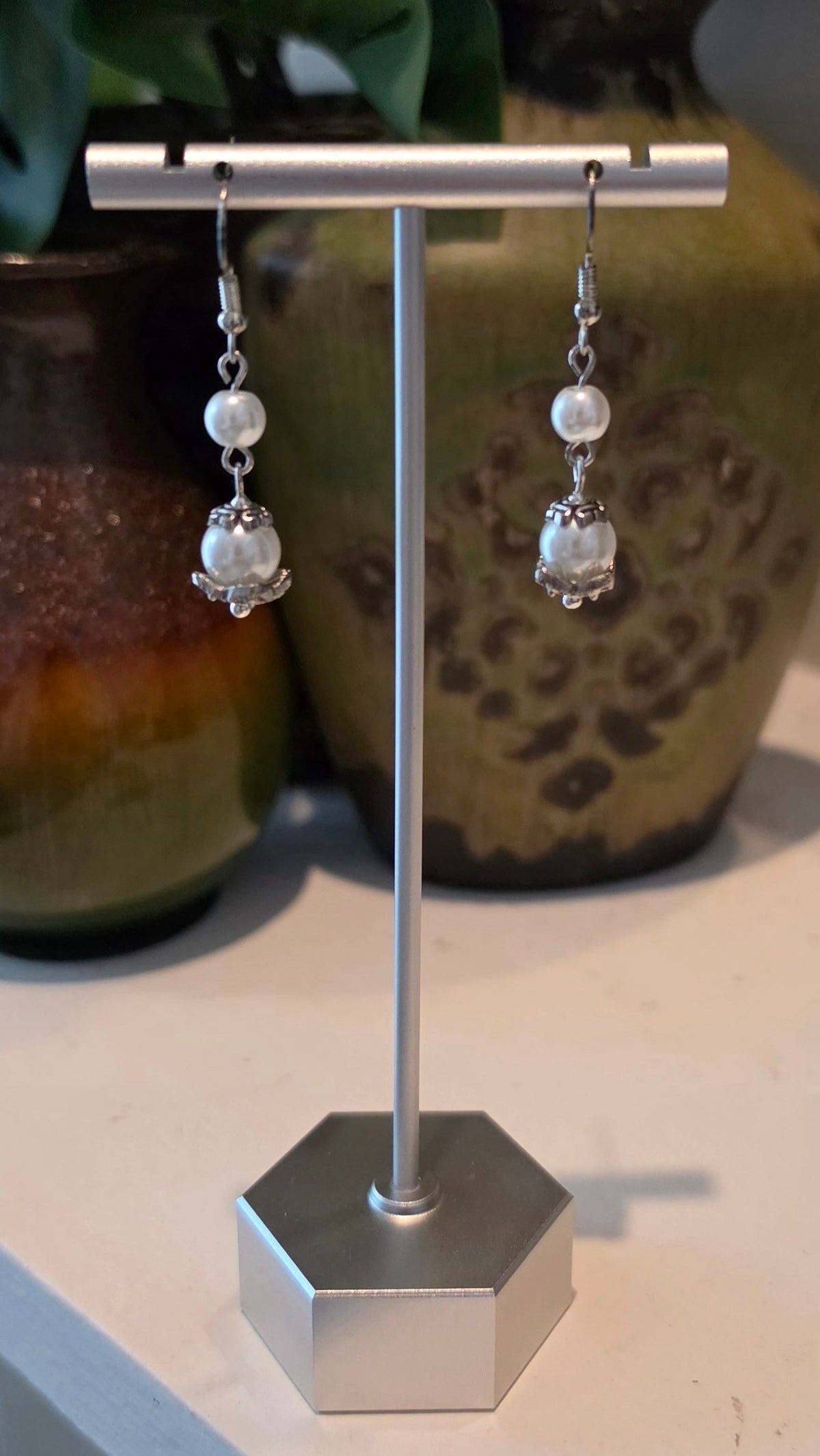 Royal Beaded Dangle Earrings