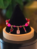 Rosé Glam Charm Bracelet