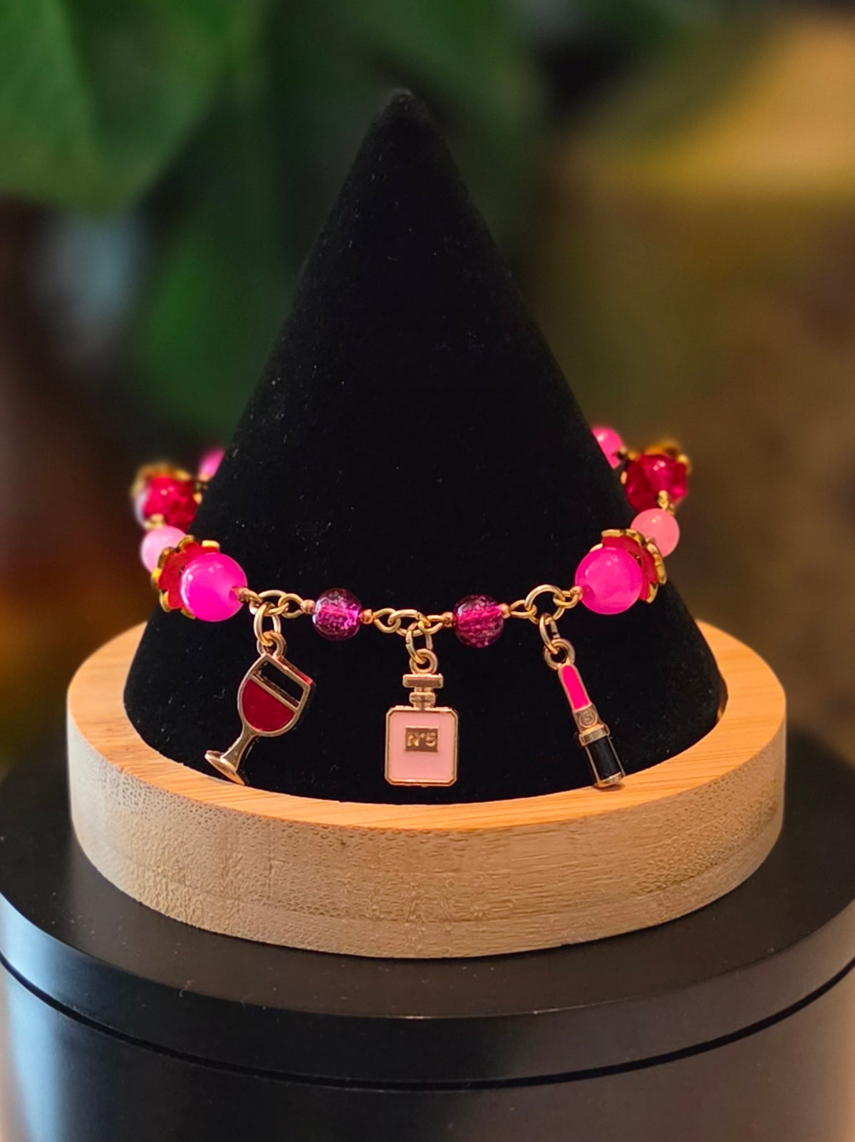 Rosé Glam Charm Bracelet