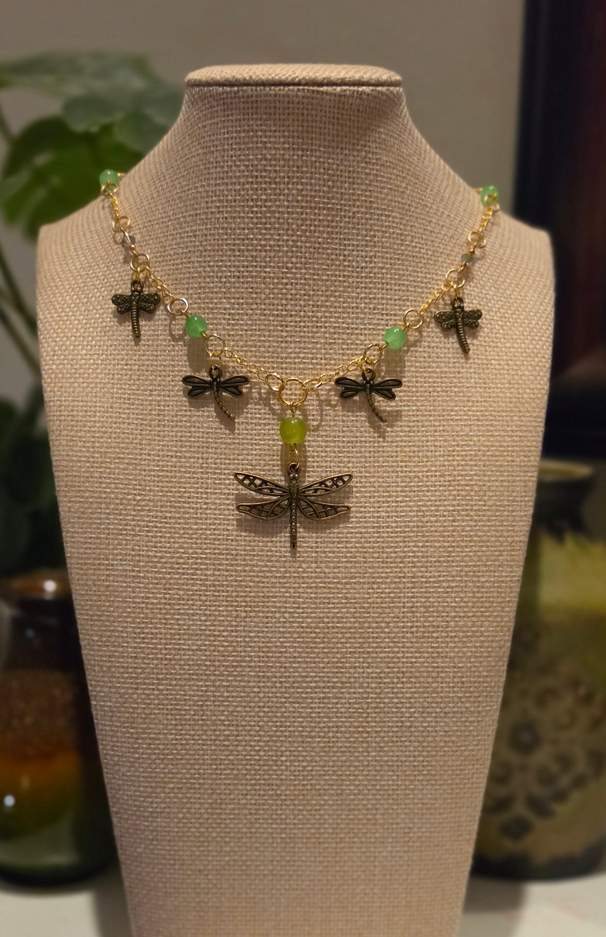 Enchanted Dragonfly Garden Necklace