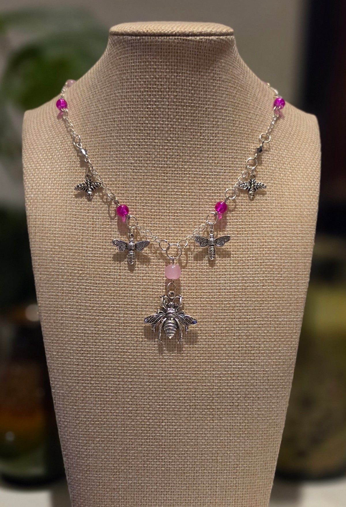 Blushing Honeybee Necklace