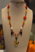 Midnight Pumpkin Moon Necklace