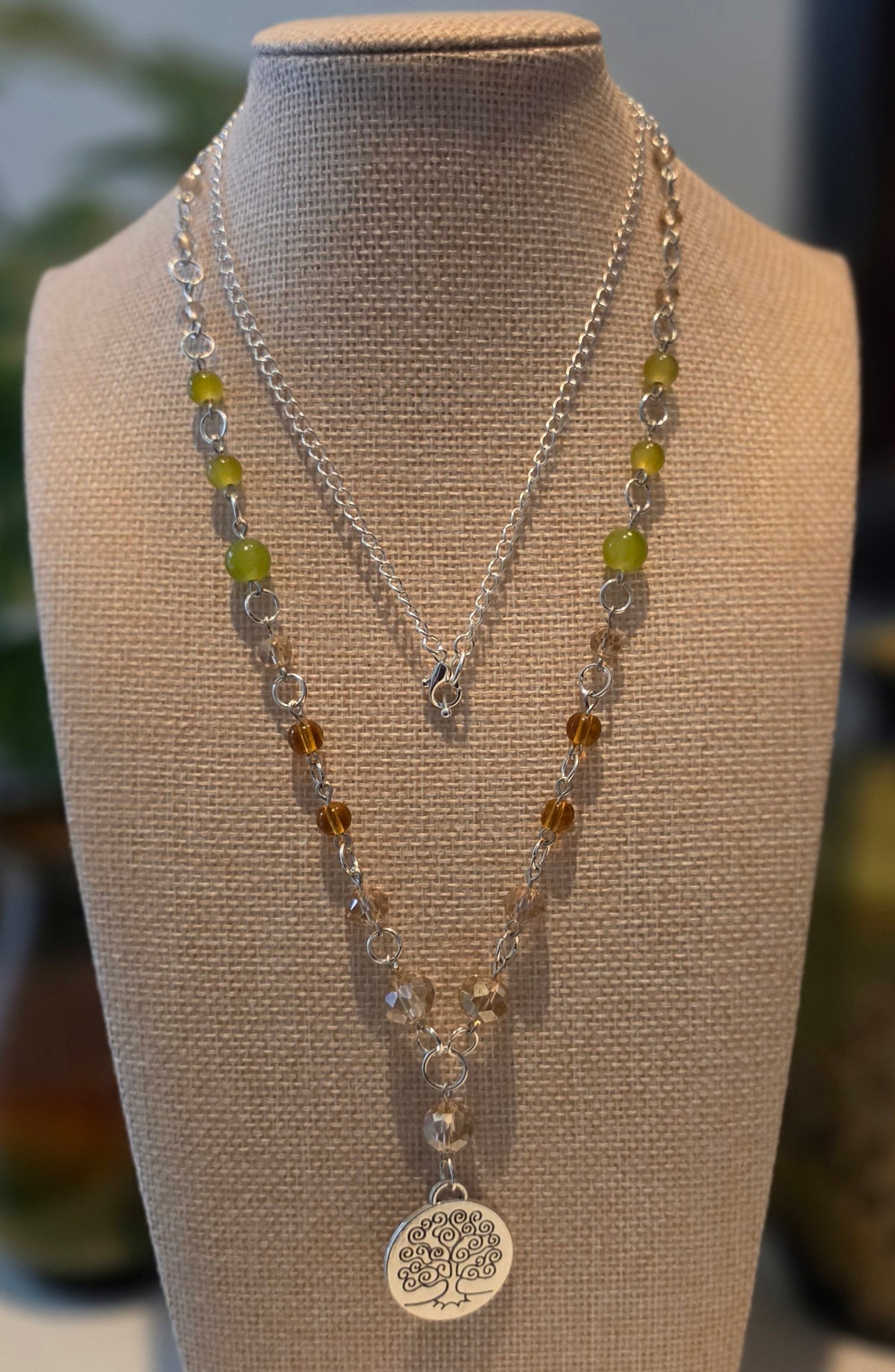 Roots of Autumn Tree of Life Necklace