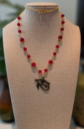Crimson Eye of Horus Necklace